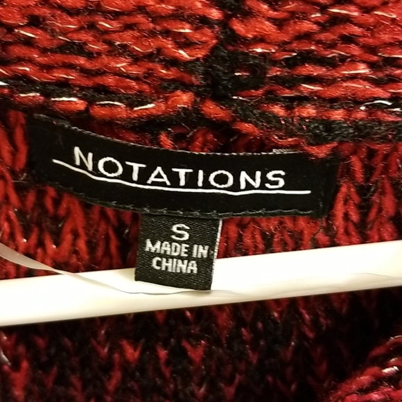 Notations red and black striped sweater dress - Picture 3 of 4